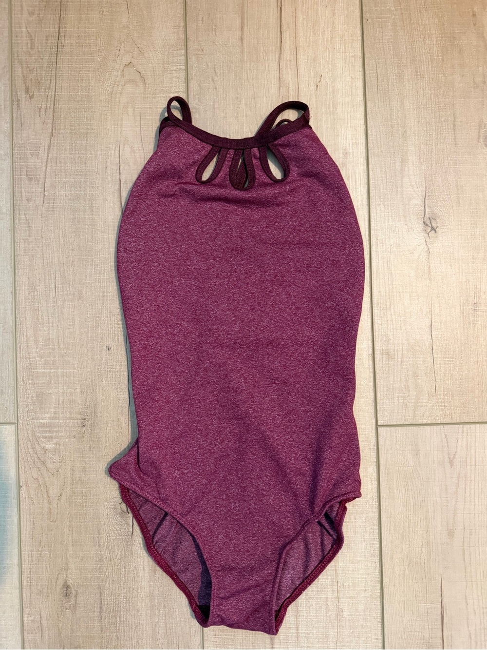 FIVE DANCEWEAR Girls' Keyhole Leotard Heather Berry